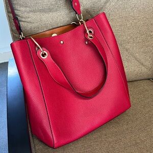 Red Leather Handbag